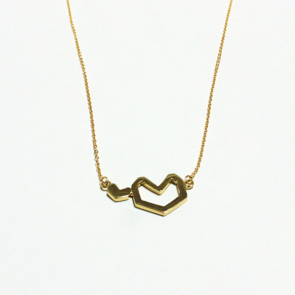 double heart necklace(ダブルハートネックレス)