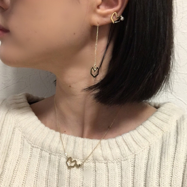 double heart necklace(ダブルハートネックレス)