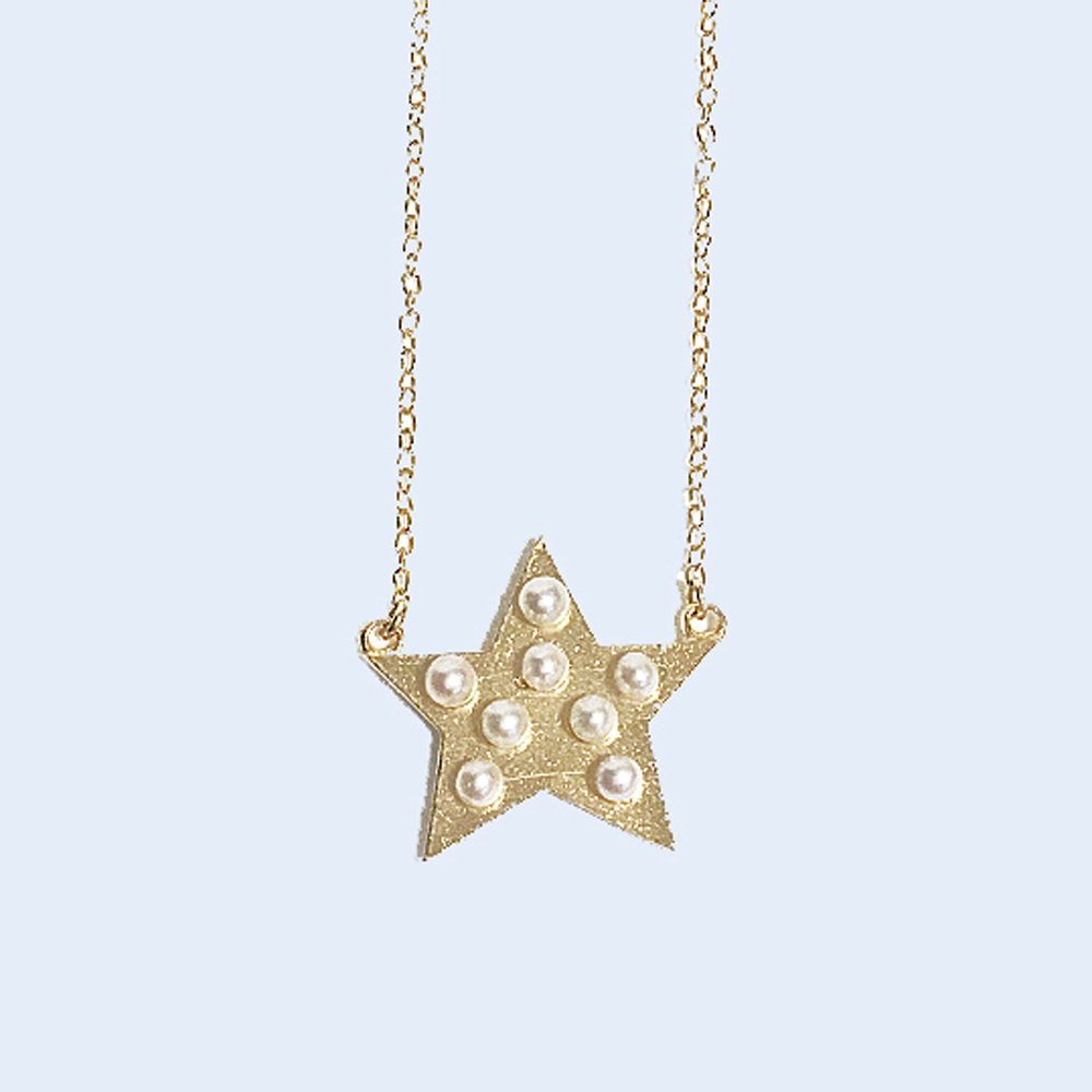 ■star pearl necklace■ スターパールネックレス 