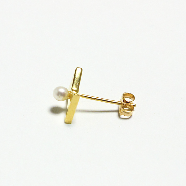 ribbon pearl pierce(リボンパールピアス)