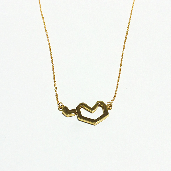 double heart necklace(ダブルハートネックレス)