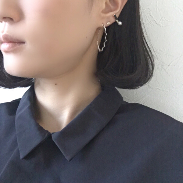 giza giza hoop pierce(ギザギザフープピアス)