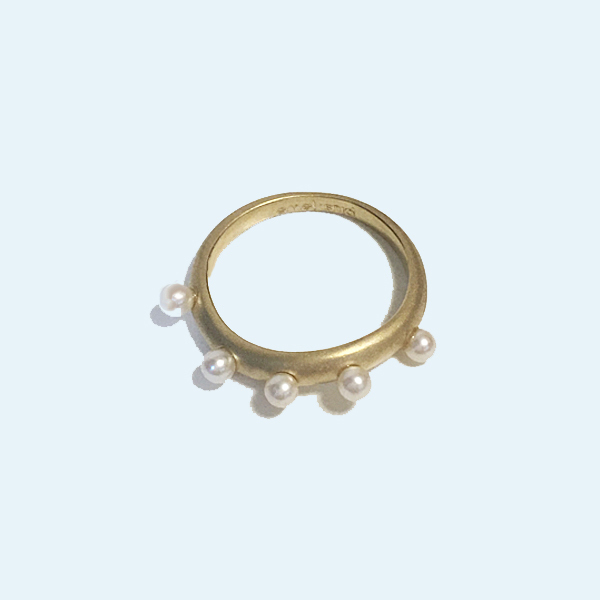 ■wave pearl ring■ ウェーブパールリング 
