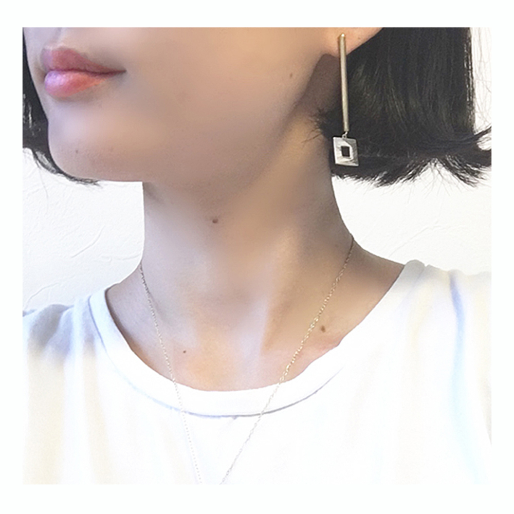 ■square & line pierce■ スクエア＆ラインピアス 