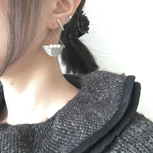■pocket pearl pierce■ ～gizagiza～ ポケットパールピアス～ギザギザ～ 