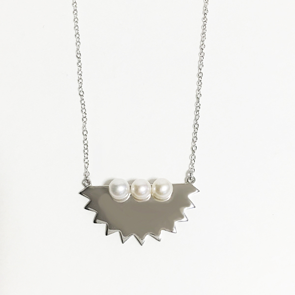 ■pocket pearl necklace■ ～gizagiza～ ポケットパールネックレス～ギザギザ～